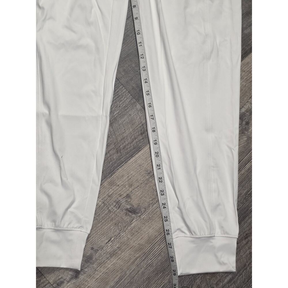 G Gradual Mens Joggers Sweatpants White Size M NWT Activewear Zip Pockets - Picture 3 of 4